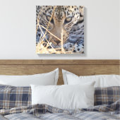 INTENSE LEOPARD EYES CLOSE-UP キャンバスプリント (インサイチュ (寝室))