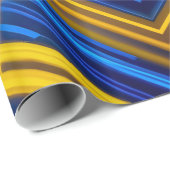 Intense Neon Light Trails Chaotic Digital Tech ラッピングペーパー (ロールコーナー)