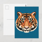 Intense Tiger Eyes the Powerful Big Cat ポストカード (正面/裏面)