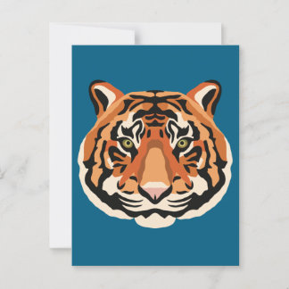 Intense Tiger Eyes the Powerful Big Cat ポストカード
