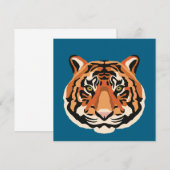 Intense Tiger Eyes the Powerful Big Cat 招待状 (正面/裏面)