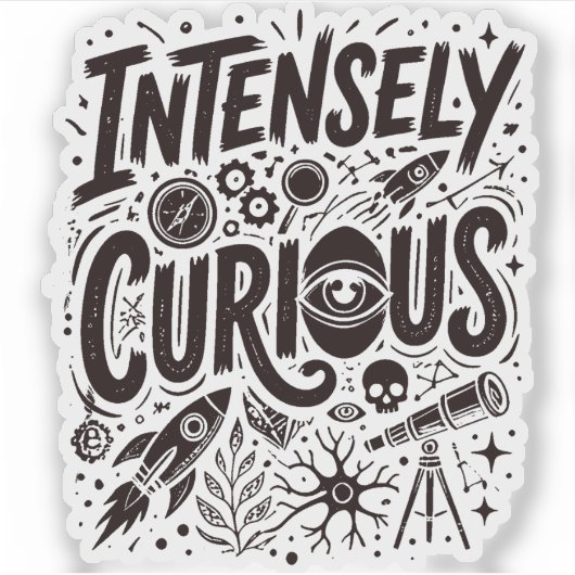 Intensely Curious シール (正面)