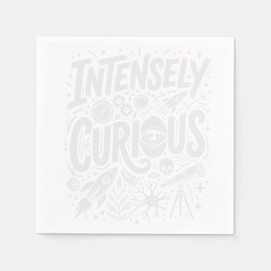 Intensely Curious スタンダードカクテルナプキン (正面)