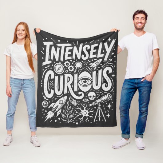 Intensely Curious フリースブランケット (インサイチュ)