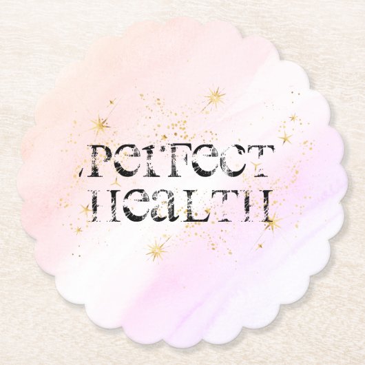 *～* INTENTION COASTER - PERFECT HEALTH COASTER ペーパーコースター (正面)