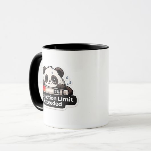 Interaction Limit Exceeded Panda Design マグカップ (正面左)