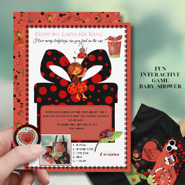 Interactive Counting Ladybugs Game Card | Template 招待状