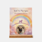 Interactive Pet Memorial Acrylic Plaque アクリルサイン (正面)