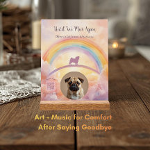 Interactive Pet Memorial Acrylic Plaque