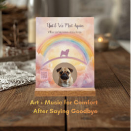 Interactive Pet Memorial Acrylic Plaque アクリルサイン