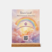 Interactive Pet Memorial Acrylic Sign | QR Code アクリルサイン (正面)
