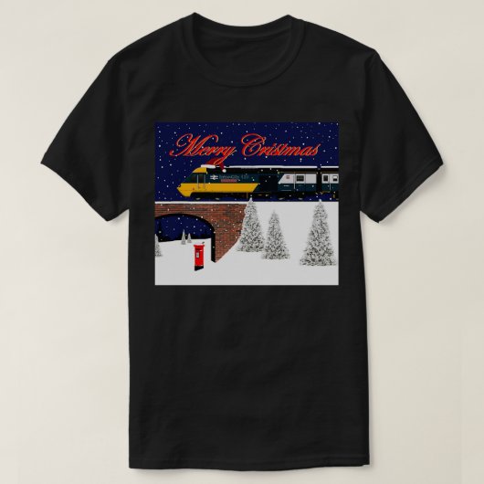 Intercity 125 Christmas card Tシャツ (デザイン正面)