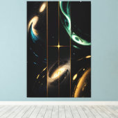 Interconnected Universes キャンバスプリント (インサイチュ (ウッドフロア))