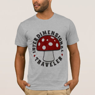 Interdimensionalの旅行者-赤い魔法のきのこ Tシャツ