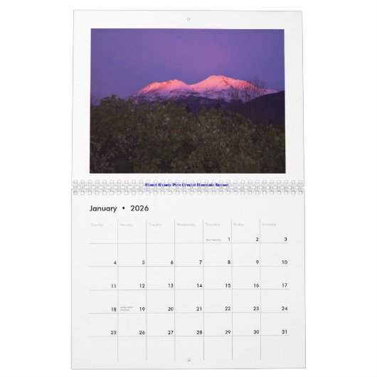 Interdimensionalの軽いカレンダー カレンダー (1月 2026)