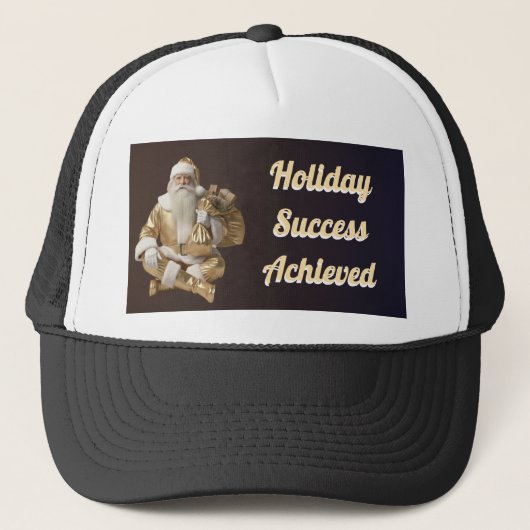Interesting design for holidays hat キャップ (正面)