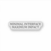 Interface Protocol | Minimal Interface Technical  シール (正面)