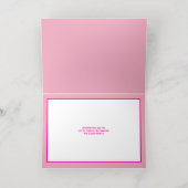 Interfaith 4 Photo Trendy Simple Pink Gold 箔シーズンカード (内側レイダウン)