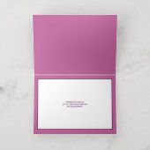 Interfaith 4 Photo Trendy Simple Purple Gold 箔シーズンカード (内側レイダウン)