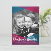 Interfaith Christmas Hanukkah写真ホリデーカード シーズンカード (スタンド正面)