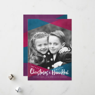 Interfaith Christmas Hanukkah写真ホリデーカード シーズンカード