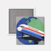 INTERFLUG – 東ドイツ、DDRの国営航空会社 マグネット (正面/裏面)