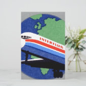 INTERFLUG – 東ドイツ、DDRの国営航空会社 便箋 (スタンド正面)