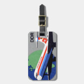 INTERFLUG – 東ドイツDDRの国営航空 ラゲッジタグ (正面縦)