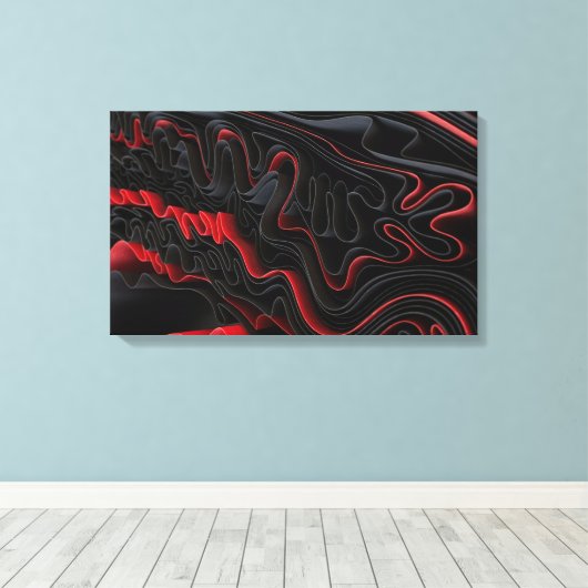 Interfold キャンバスプリント (インサイチュ (ウッドフロア))