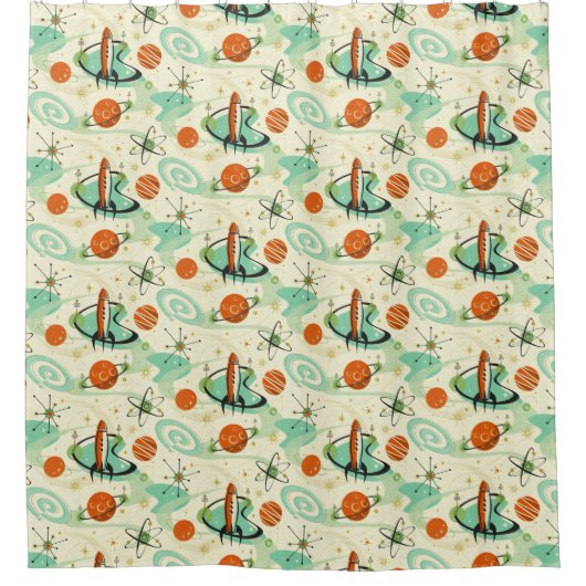 Intergalactic Abstract ©studioxtine シャワーカーテン (正面)