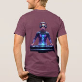 Intergalactic DJ – Cosmic Beats T-Shirt トライブレンドＴシャツ (裏面)