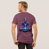 Intergalactic DJ – Cosmic Beats T-Shirt トライブレンドＴシャツ (フル背面)