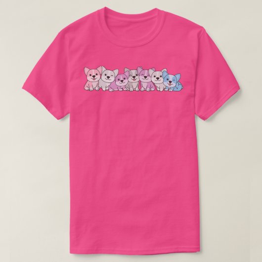 Intergender Flag Pride Lgbtq Dogs Intergender Corg Tシャツ (デザイン正面)