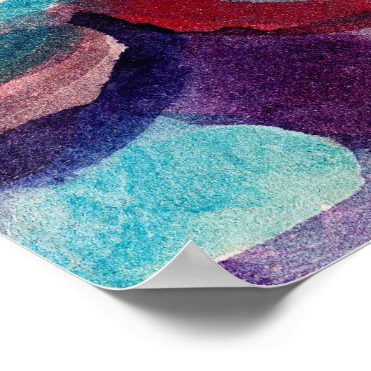 Interieur mit der Uhr ,Famous Painting ポスター (角)