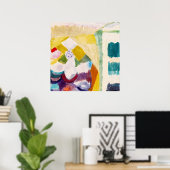 Interieur mit der Uhr ,Famous Painting ポスター (ホームオフィス)