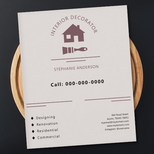 Interior Decorator チラシ