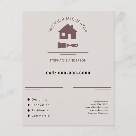 Interior Decorator チラシ (正面)