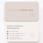 Interior Decorator Feminine Professional 名刺