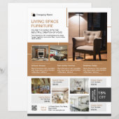 Interior Design Flyer Template | Modern Home Decor (正面/裏面)