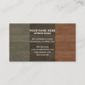 Interior Design Modern Wood Texture Aesthetic 名刺 (裏面)