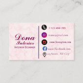 Interior Designer Business Card 名刺 (裏面)