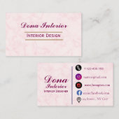 Interior Designer Business Card 名刺 (正面/裏面)