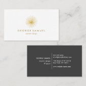Interior Designer Vintage Modernist Logo  名刺 (正面/裏面)