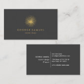 Interior Designer Vintage Modernist Logo  名刺 (正面/裏面)