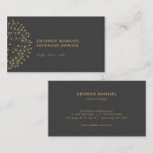 Interior Designer Vintage Modernist Logo  名刺 (正面/裏面)