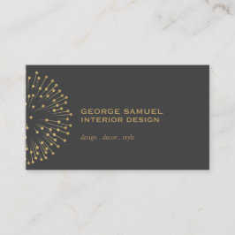 Interior Designer Vintage Modernist Logo  名刺