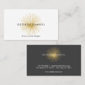 Interior Designer Vintage Modernist Logo  名刺 (正面/裏面)