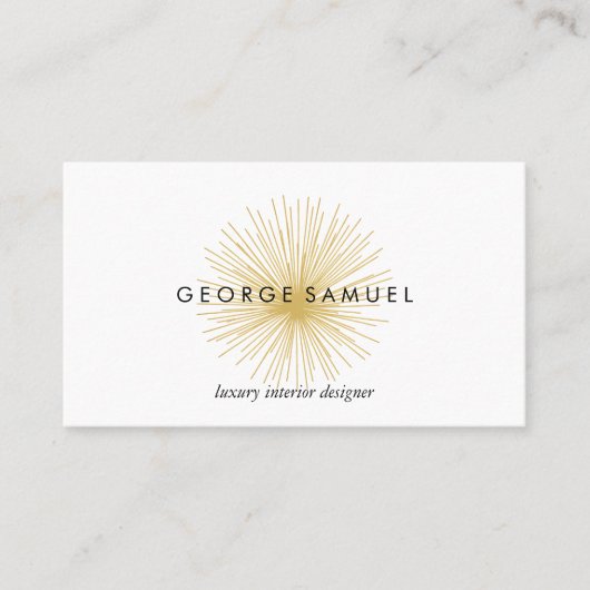 Interior Designer Vintage Modernist Logo  名刺 (正面)