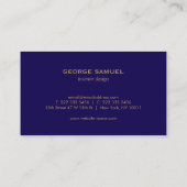 Interior Designer Vintage Modernist Logo  名刺 (裏面)