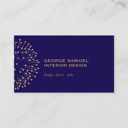 Interior Designer Vintage Modernist Logo  名刺 (正面)